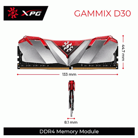 Adata XPG 8GB 3200MHz DDR4 Ram (AX4U32008G16A-SR30) Adata XPG 8GB 3200MHz DDR4 Ram (AX4U32008G16A-SR30)