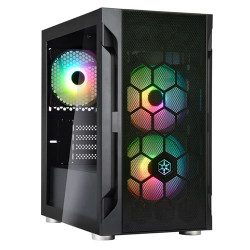 SilverStone FARA H1M PRO Micro ATX Gaming Chassis with ARGB Lighting - Black (SST-FAH1MB-PRO) SilverStone FARA H1M PRO Micro ATX Gaming Chassis with ARGB Lighting - Black (SST-FAH1MB-PRO)