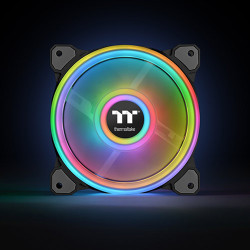 Thermaltake Riing Quad 14 RGB Radiator Fan TT Premium Edition 3 Fan Pack Black (CL-F089-PL14SW-A)