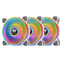 Thermaltake Riing Quad 14 RGB Radiator Fan TT Premium Edition 3 Fan Pack White (CL-F101-PL14SW-A)
