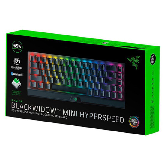 Razer BlackWidow V3 Mini HyperSpeed Wireless Gaming Mechanical Keyboard Green Switch (RZ03-03891400-R3M1) Razer BlackWidow V3 Mini HyperSpeed Wireless Gaming Mechanical Keyboard Green Switch (RZ03-03891400-R3M1)