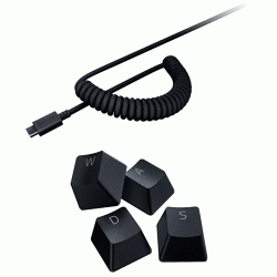 Razer PBT Keycap + Coiled Cable Upgrade Set Classic Black (RC21-01490800-R3M1) Razer PBT Keycap + Coiled Cable Upgrade Set Classic Black (RC21-01490800-R3M1)
