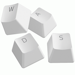 Razer PBT Keycap + Coiled Cable Upgrade Set Mercury White (RC21-01490900-R3M1) Razer PBT Keycap + Coiled Cable Upgrade Set Mercury White (RC21-01490900-R3M1)