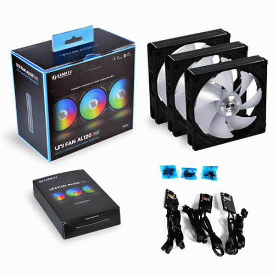Lian Li Uni Fan AL120 Triple Pack Black (G99.12AL3B.IN) Lian Li Uni Fan AL120 Triple Pack Black (G99.12AL3B.IN)