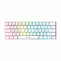 Gamdias Hermes E3 RGB Wired USB Gaming Keyboard Blue Switches (White)
