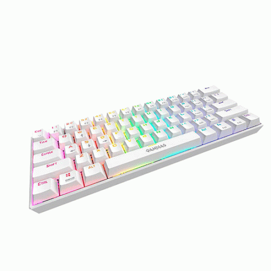 Gamdias Hermes E3 RGB Wired USB Gaming Keyboard Blue Switches (White) Gamdias Hermes E3 RGB Wired USB Gaming Keyboard Blue Switches (White)