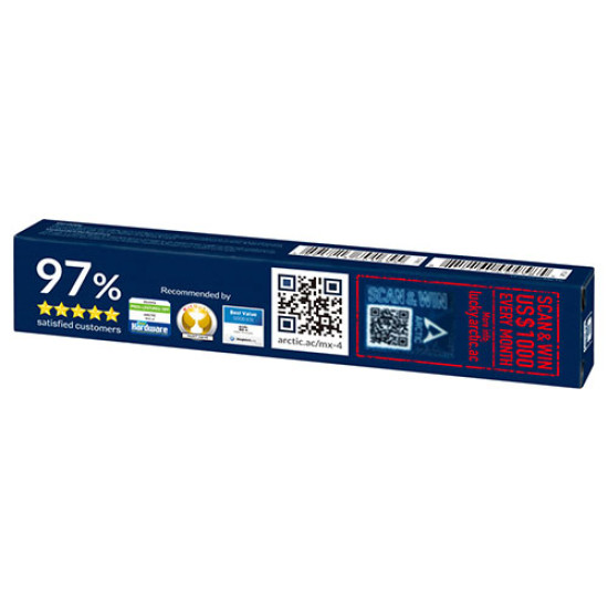 Arctic MX-4 4g Premium Performance Thermal Paste - Without Spatula (ACTCP00002B) Arctic MX-4 4g Premium Performance Thermal Paste - Without Spatula (ACTCP00002B)