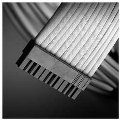Antec Sleeved Extension Cable Kit - White-Black (PSUSCB30-102-W) Antec Sleeved Extension Cable Kit - White-Black (PSUSCB30-102-W)