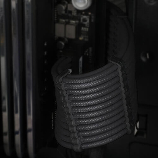 Antec Sleeved Extension Cable Kit - Black (PSUSCB30-101-B) Antec Sleeved Extension Cable Kit - Black (PSUSCB30-101-B)