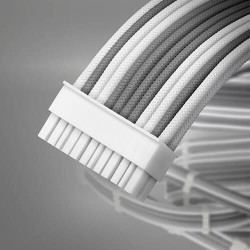 Antec Sleeved Extension Cable Kit - Grey-White (PSUSCW30-204-G-W) Antec Sleeved Extension Cable Kit - Grey-White (PSUSCW30-204-G-W)