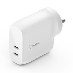 Belkin Dual USB-C 40W PD Wall Charger (WCB006zbWH) Belkin Dual USB-C 40W PD Wall Charger (WCB006zbWH)