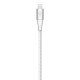 Belkin BOOST CHARGE 2m Braided USB-C to Lightning Cable - White (CAA004bt2MWH)