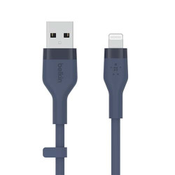 Belkin BOOST CHARGE Flex USB-A Cable with Lightning Connector - Blue (CAA008bt1MBL) Belkin BOOST CHARGE Flex USB-A Cable with Lightning Connector - Blue (CAA008bt1MBL)