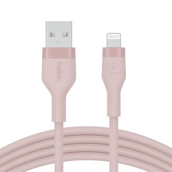 Belkin BOOST CHARGE Flex USB-A Cable with Lightning Connector - Pink (CAA008bt1MPK) Belkin BOOST CHARGE Flex USB-A Cable with Lightning Connector - Pink (CAA008bt1MPK)
