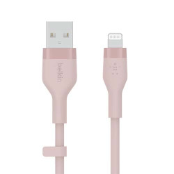 Belkin BOOST CHARGE Flex USB-A Cable with Lightning Connector - Pink (CAA008bt1MPK) Belkin BOOST CHARGE Flex USB-A Cable with Lightning Connector - Pink (CAA008bt1MPK)