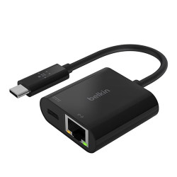 Belkin USB-C to Ethernet + Charge Adapter (INC001btBK) Belkin USB-C to Ethernet + Charge Adapter (INC001btBK)