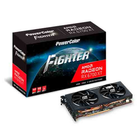 Powercolor Fighter AMD Radeon RX 6700 XT 12GB GDDR6 (AXRX 6700 XT 12GBD6-3DH) Powercolor Fighter AMD Radeon RX 6700 XT 12GB GDDR6 (AXRX 6700 XT 12GBD6-3DH)
