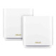 ASUS ZenWiFi AX (XT8) White AX6600 Whole-Home Tri-band Mesh WiFi 6 System -  2 Pack (XT8-WHITE-2PK)