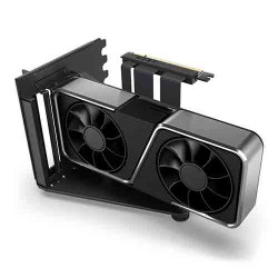 NZXT Vertical GPU Mounting Kit - GPU Holder and PCIe 4.0 Riser Cable - Black (AB-RH175-B1) NZXT Vertical GPU Mounting Kit - GPU Holder and PCIe 4.0 Riser Cable - Black (AB-RH175-B1)