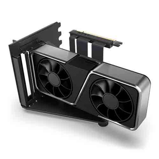 NZXT Vertical GPU Mounting Kit - GPU Holder and PCIe 4.0 Riser Cable - Black (AB-RH175-B1)