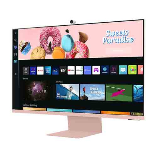 Samsung 32inch M8 UHD 4K Smart Monitor with Streaming TV and SlimFit Camera Included - Pink (LS32BM80PUWXXL)