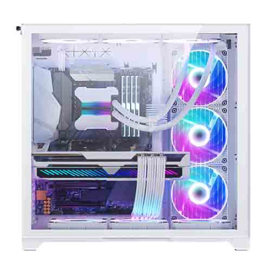 Phanteks Chassis M.G. NEO Qube 2 Infinity Mirror DRGB Mid Tower Case - White (MG-NE620QI-DWT02)