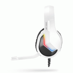 Ant Esports H1100 Pro RGB Wired Over-Ear Gaming Headset - White Ant Esports H1100 Pro RGB Wired Over-Ear Gaming Headset - White