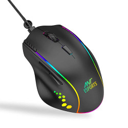 Ant Esports GM600 RGB Wired Programable Gaming Mouse - Black