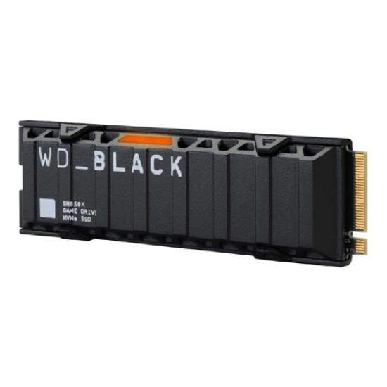 Western Digital Black SN850X 1TB NVMe M.2 Internal Solid State Drive - With Heatsink (WDS100T2XHE)