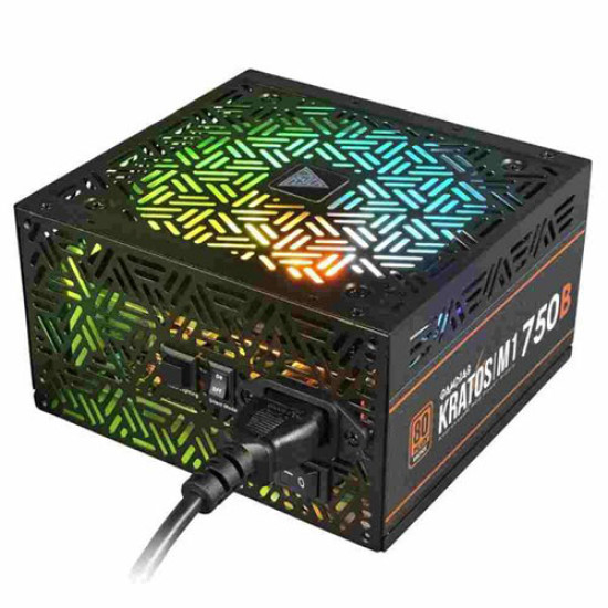 Gamdias KRATOS M1 750B 750W 80 Plus Bronze ARGB Power Supply (KRATOS M1-750B ARGB) Gamdias KRATOS M1 750B 750W 80 Plus Bronze ARGB Power Supply (KRATOS M1-750B ARGB)