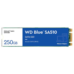 Western Digital Blue SA510 250GB SATA SSD M.2 2280 Internal Solid State Drive (WDS250G3B0B) Western Digital Blue SA510 250GB SATA SSD M.2 2280 Internal Solid State Drive (WDS250G3B0B)