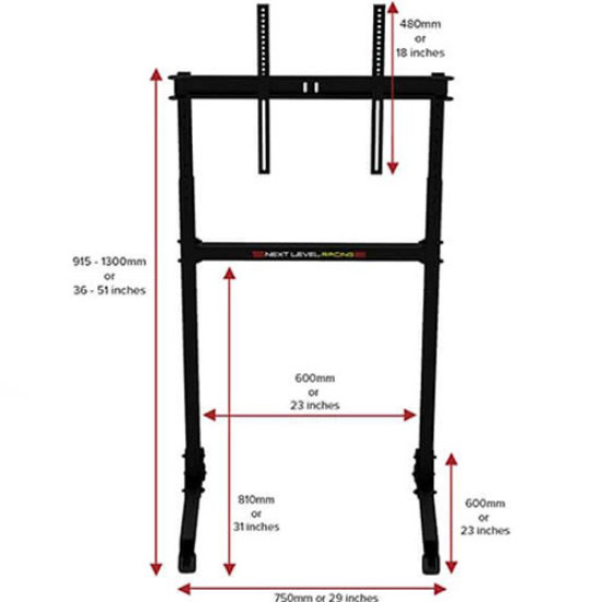 Next Level Racing NLR-A011 Free Standing Single Monitor Stand Next Level Racing NLR-A011 Free Standing Single Monitor Stand