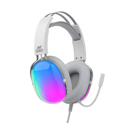 Ant Esports H1150 Crystal RGB Wired Gaming Headset - White Ant Esports H1150 Crystal RGB Wired Gaming Headset - White