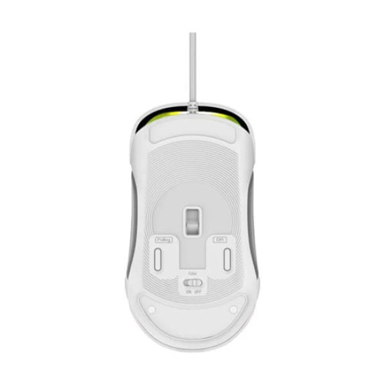 Ant Esports GM610 Crystal RGB Wired Gaming Mouse - White Ant Esports GM610 Crystal RGB Wired Gaming Mouse - White
