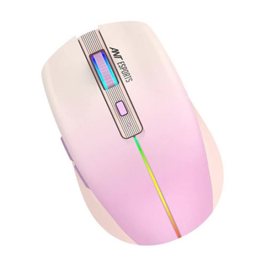 Ant Esports GM400W RGB Wireless Gaming Mouse (Light Pink - Rose) Ant Esports GM400W RGB Wireless Gaming Mouse (Light Pink - Rose)