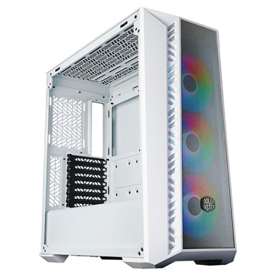 Cooler Master MasterBox 520 Mesh ARGB White Mid Tower Cabinet With Tempered Glass Side Panel (MB520-WGNN-S00)