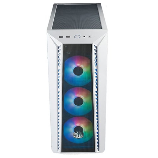 Cooler Master MasterBox 520 Mesh ARGB White Mid Tower Cabinet With Tempered Glass Side Panel (MB520-WGNN-S00)