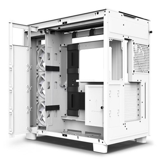 NZXT H9 Elite Premium Dual-Chamber Mid-Tower Airflow Case - White (CM-H91EW-01) NZXT H9 Elite Premium Dual-Chamber Mid-Tower Airflow Case - White (CM-H91EW-01)