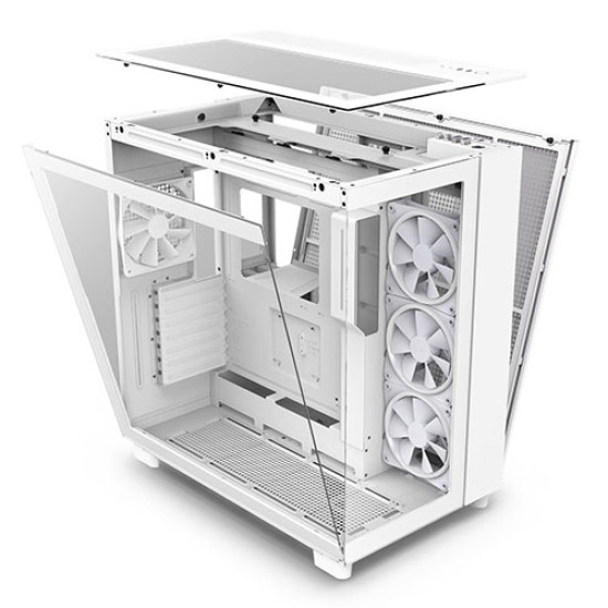 NZXT H9 Elite Premium Dual-Chamber Mid-Tower Airflow Case - White (CM-H91EW-01) NZXT H9 Elite Premium Dual-Chamber Mid-Tower Airflow Case - White (CM-H91EW-01)