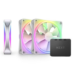 NZXT F120 RGB Duo - 120mm Dual Sided RGB Fan with RGB Controller - Triple Pack - White (RF-D12TF-W1) NZXT F120 RGB Duo - 120mm Dual Sided RGB Fan with RGB Controller - Triple Pack - White (RF-D12TF-W1)