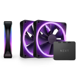 NZXT F120 RGB Duo - 120mm Dua Sided RGB Fan with RGB Controller - Triple Pack - Black (RF-D12TF-B1) NZXT F120 RGB Duo - 120mm Dua Sided RGB Fan with RGB Controller - Triple Pack - Black (RF-D12TF-B1)