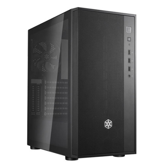 SilverStone FARA R1 V2 ATX Mid Tower Chassis with Tempered Glass - Black (SST-FAR1B-G-V2) SilverStone FARA R1 V2 ATX Mid Tower Chassis with Tempered Glass - Black (SST-FAR1B-G-V2)