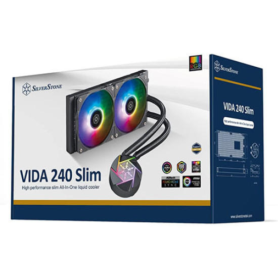 SilverStone High performance slim All-In-One liquid cooler (SST-VD240-SLIM) SilverStone High performance slim All-In-One liquid cooler (SST-VD240-SLIM)