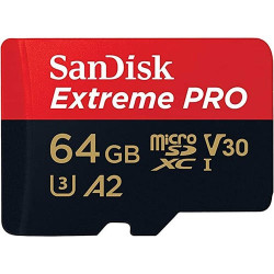 SanDisk Extreme Pro 64GB Class 3 UHS-I Micro SDXC Memory Card (SDSQXCU-064G-GN6MA) SanDisk Extreme Pro 64GB Class 3 UHS-I Micro SDXC Memory Card (SDSQXCU-064G-GN6MA)