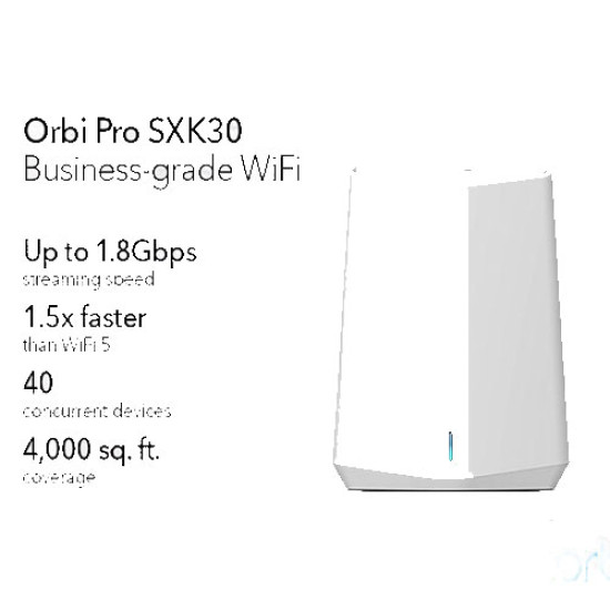 Netgear AX1800 Dual-Band Orbi Pro WiFi 6 Mini Mesh System (SXK30-100EUS) Netgear AX1800 Dual-Band Orbi Pro WiFi 6 Mini Mesh System (SXK30-100EUS)
