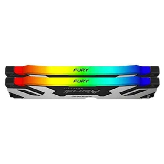 Kingston Fury Renegade Silver RGB 32GB (16GB x2) DDR5 Memory (KF560C32RSAK2-32) Kingston Fury Renegade Silver RGB 32GB (16GB x2) DDR5 Memory (KF560C32RSAK2-32)