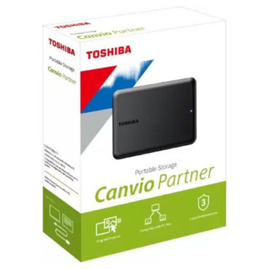 Toshiba Canvio Partner 2TB USB 3.0 Portable External Hard Drive (HDTB520AK3AB)