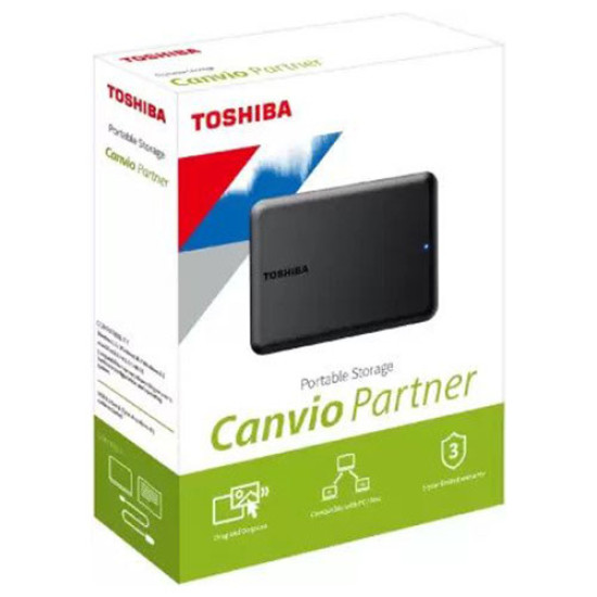 Toshiba Canvio Partner 4TB SB 3.0 Portable External Hard Drive (HDTB540AK3CB)