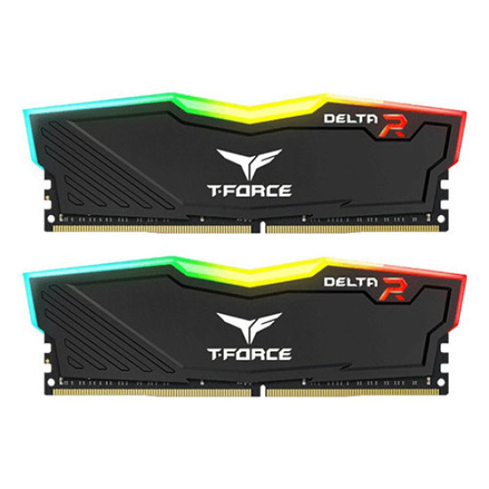 Teamgroup T-Force Delta RGB 16GB (2 x 8GB) DDR4 3200MHz Black (TF3D416G3200HC16FDC01) Teamgroup T-Force Delta RGB 16GB (2 x 8GB) DDR4 3200MHz Black (TF3D416G3200HC16FDC01)