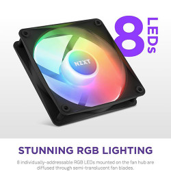 NZXT F120RGB Core 120mm RGB Fans Triple Pack Black (RF-C12TF-B1) NZXT F120RGB Core 120mm RGB Fans Triple Pack Black (RF-C12TF-B1)